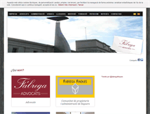 Tablet Screenshot of fabrega-advocats.com
